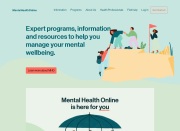 mental health online homepage