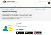 my quit buddy for mobile devices homepage