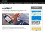 quit start quit smoking for mobile devices homepage